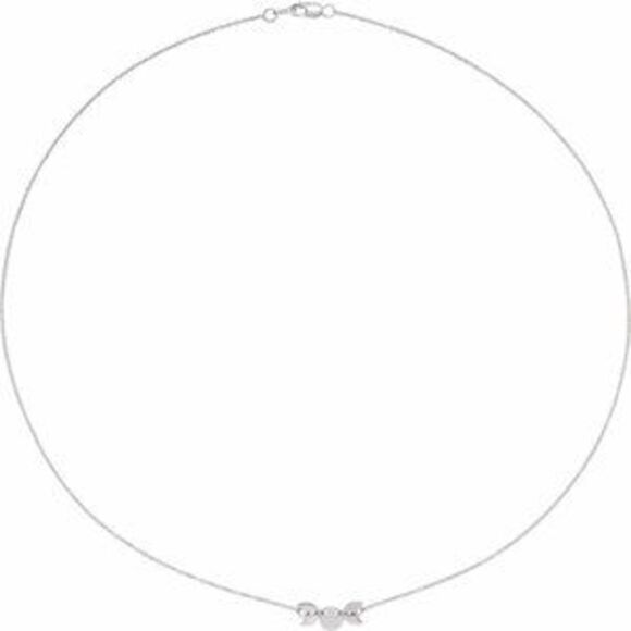 14K White Triple Goddess 18